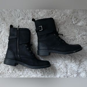 Kodiak Black Leather Callwood Waterproof Cuff Boots Size 7